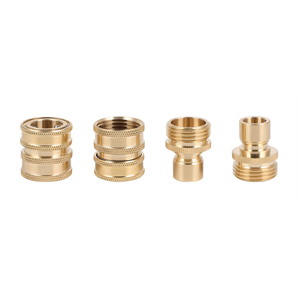 3/4″ Garden Hose Quick Connect Water SOLID Brass Female Male Connector Set New