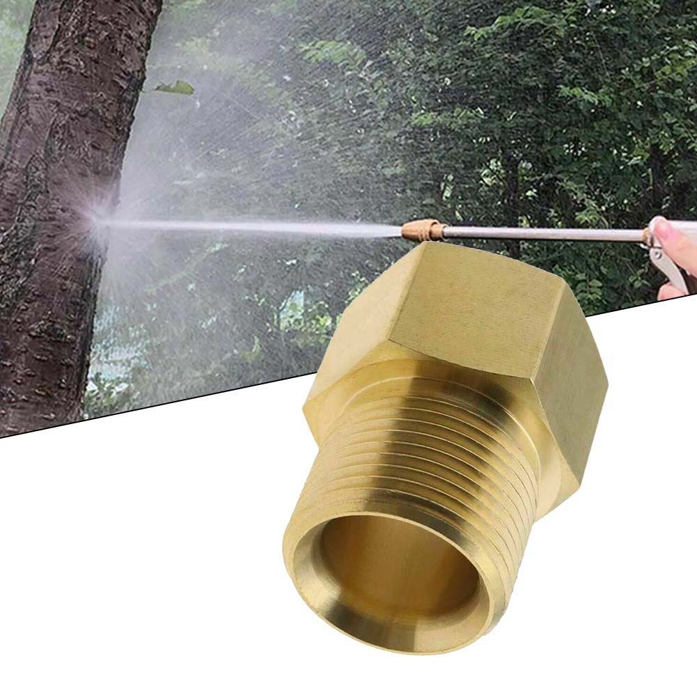 Brass M22 22mm Female Thread To 14mm Male Metric Adapter Pressure-Washer Adapter