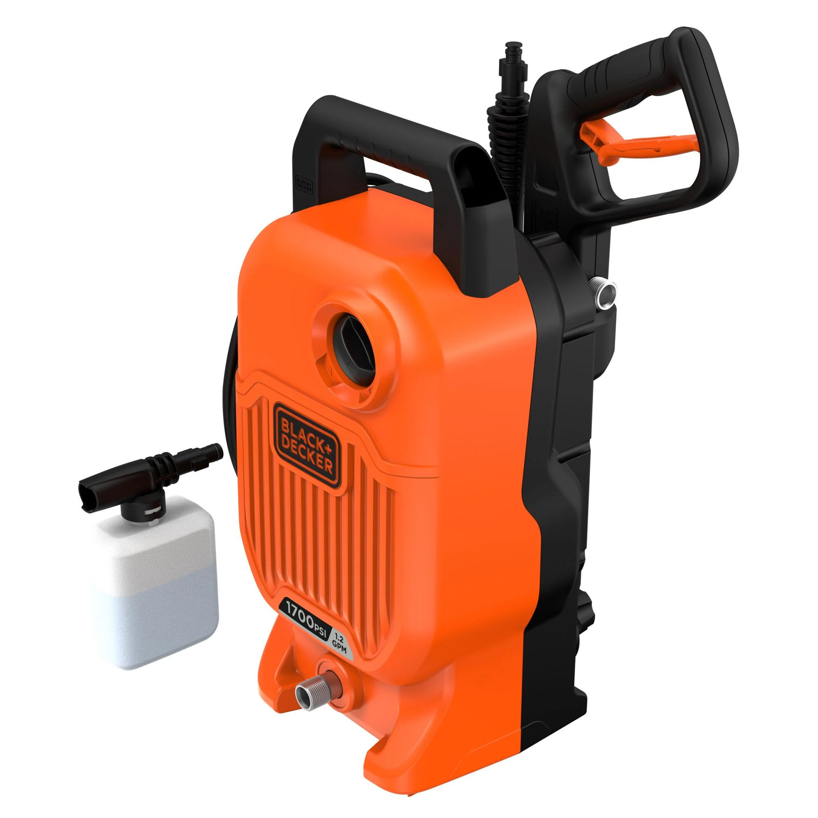 BLACK+DECKER Electric Cold Water Pressure Washer (1,700 PSI/1.2 gpm) – BEPW1700