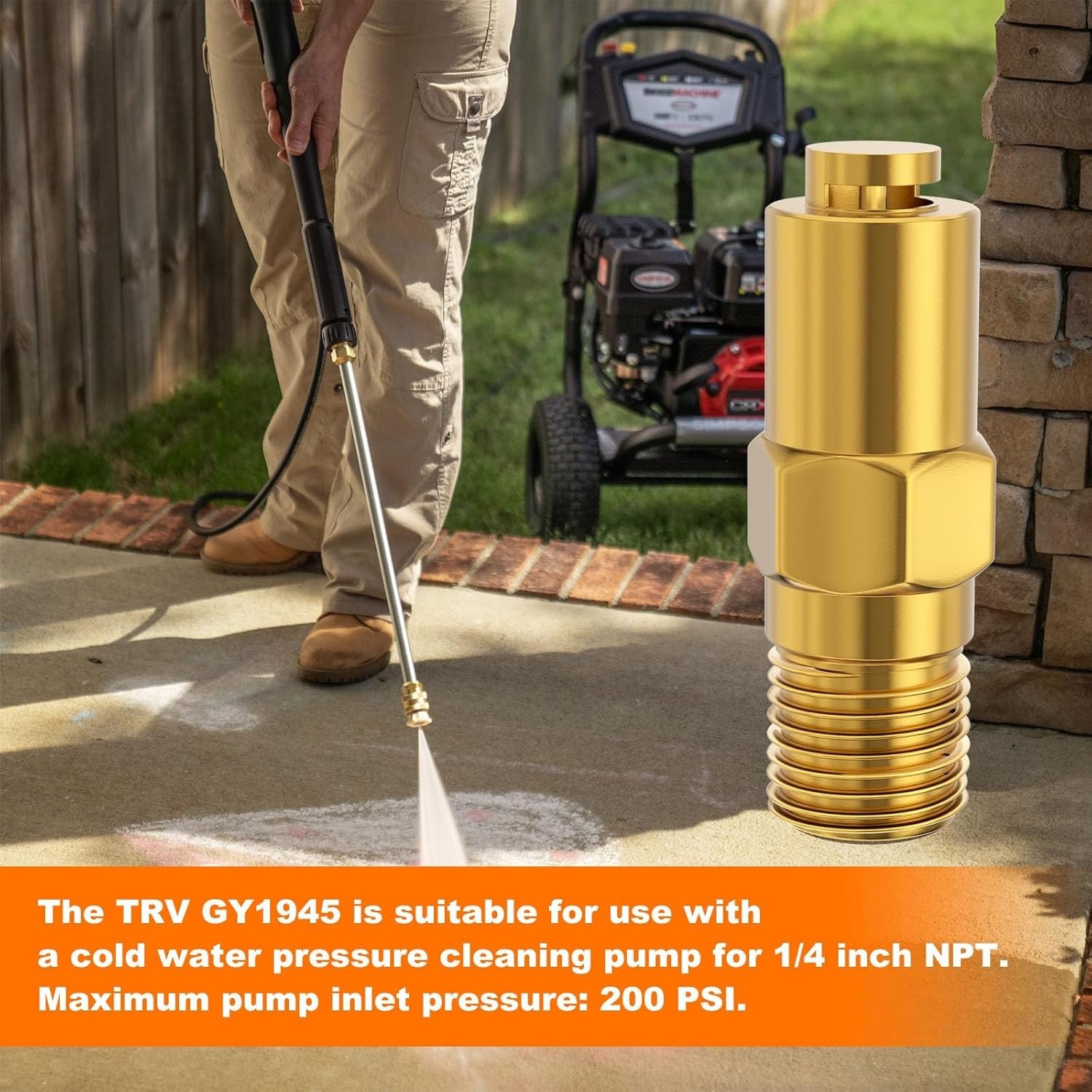 Pressure Washer Thermal Relief Valve 7101359 NPT 1/4 inch