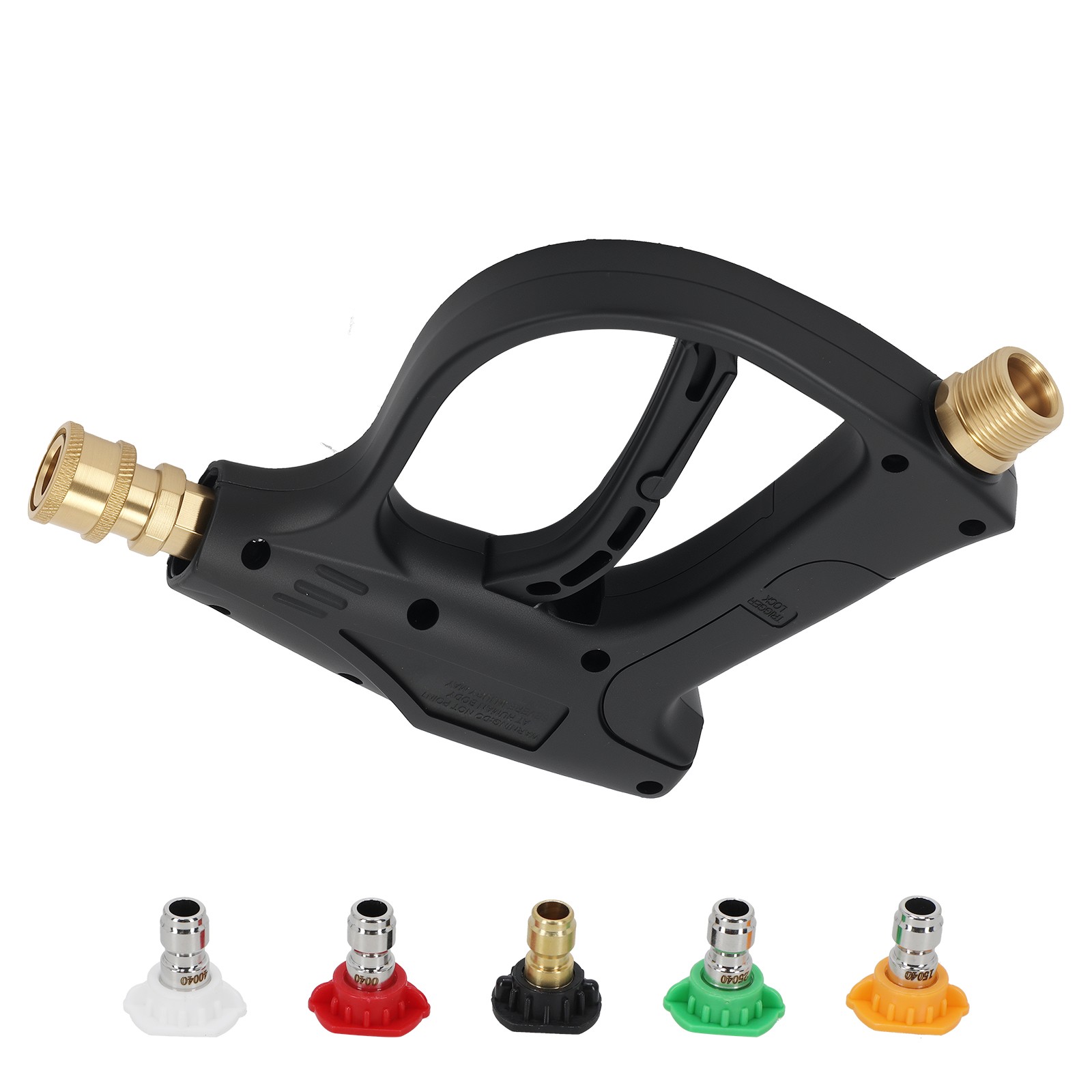 Heavy Duty Pressure Washer Gun M22 14mm With 5 Spray Nozzles Aluminum