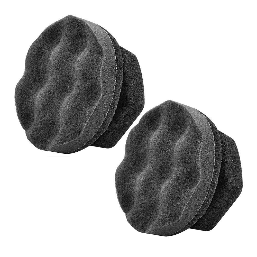 2 Pack Large Tire Shine Applicator Pad, Durable and Reusable Hex-Grip Tire Dr…
