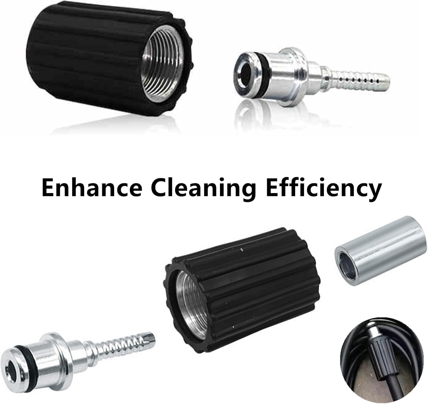 High Pressure Washer Hose Repair Kit, Hose Washers Insert Fittings Car Washer Wa