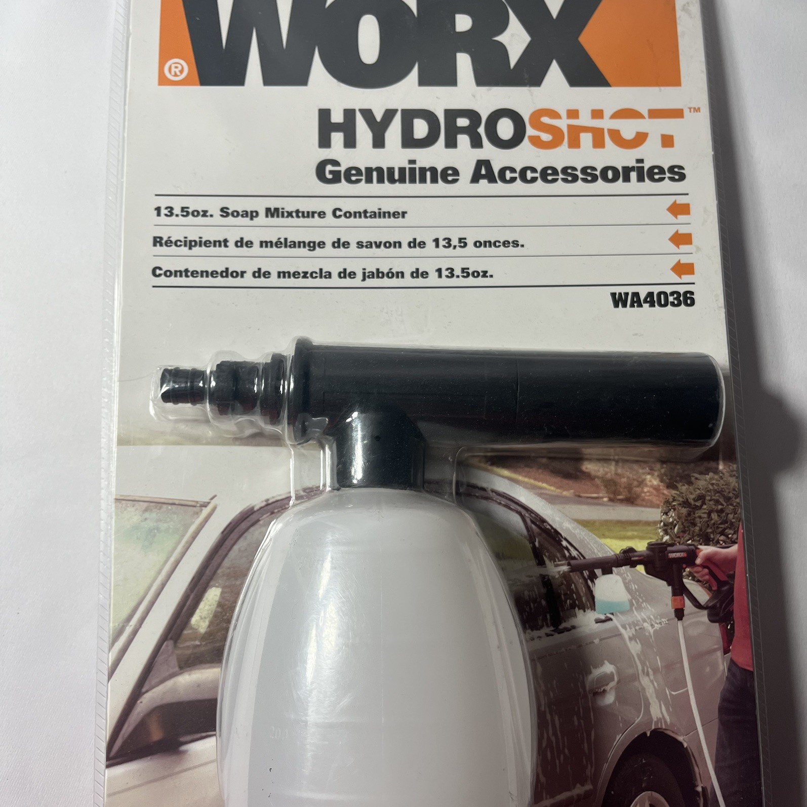 worx hydroshot genuine accessories 13.5oz soap mixture container
