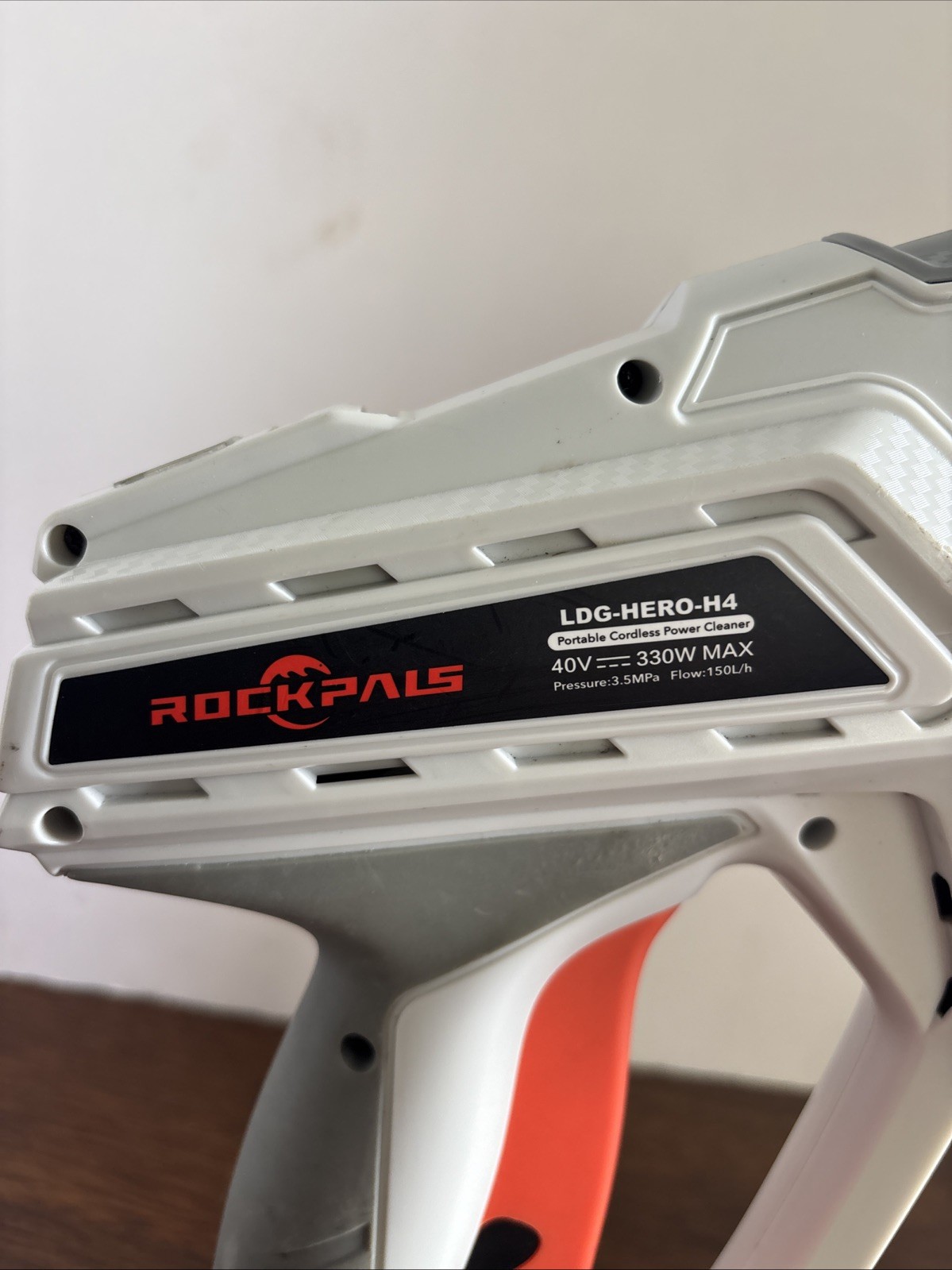 ROCKPALS Cordless Pressure Washer Gun, 1 x 40V Batteries LDG-HERO-H4 – WHITE