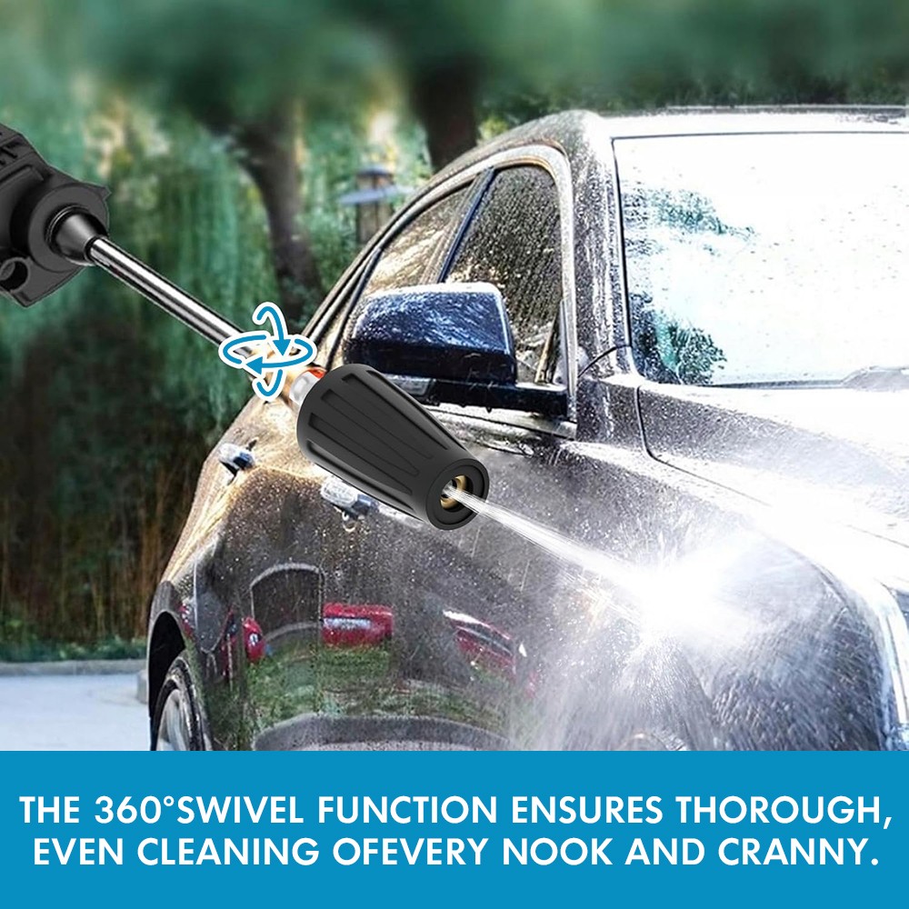 Pressure Washer Tips Turbo Nozzle, 4000 PSI Max, 360°Rotating Spray Turbo 7 nozz