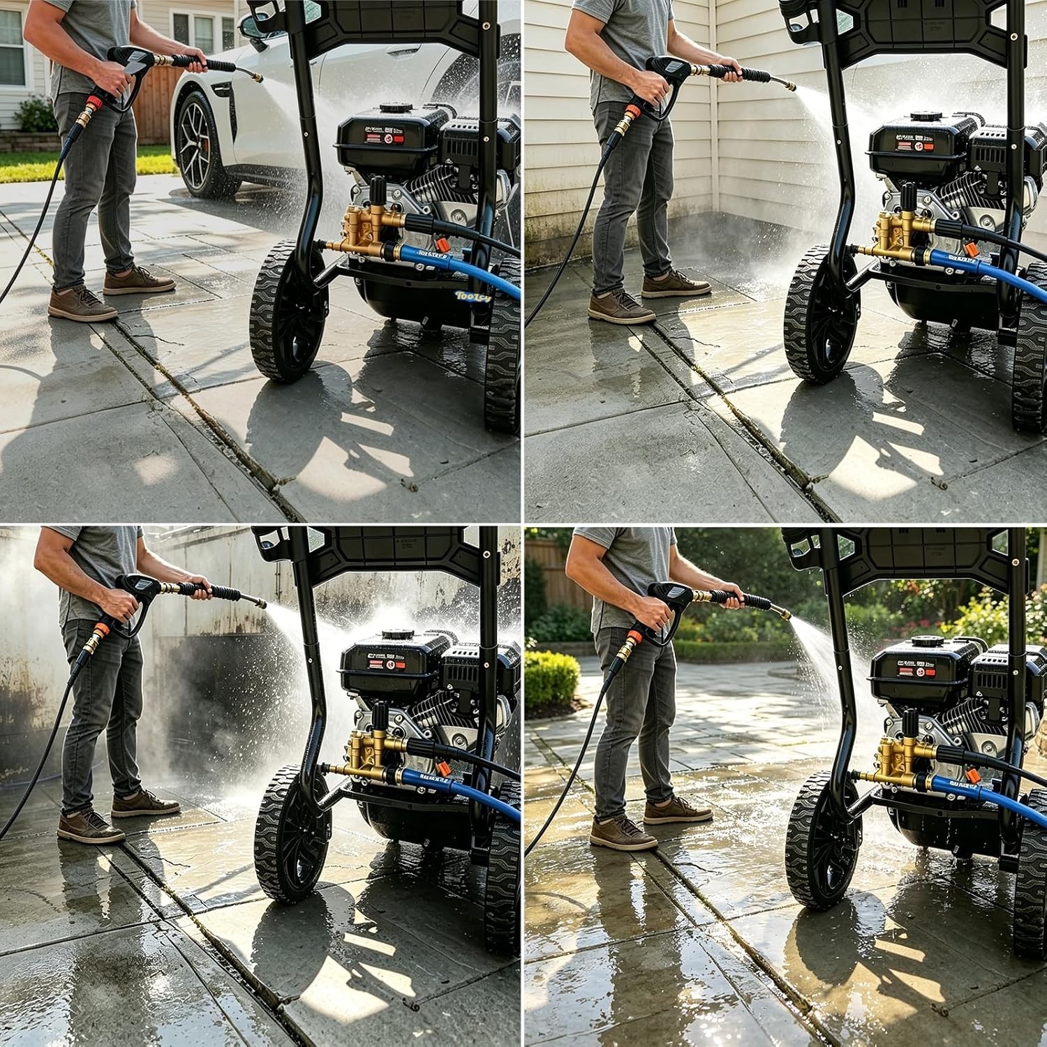 TOOLCY 3400 PSI 3/4″ Shaft Pressure Washer Pump Horizontal 2.5 GPM