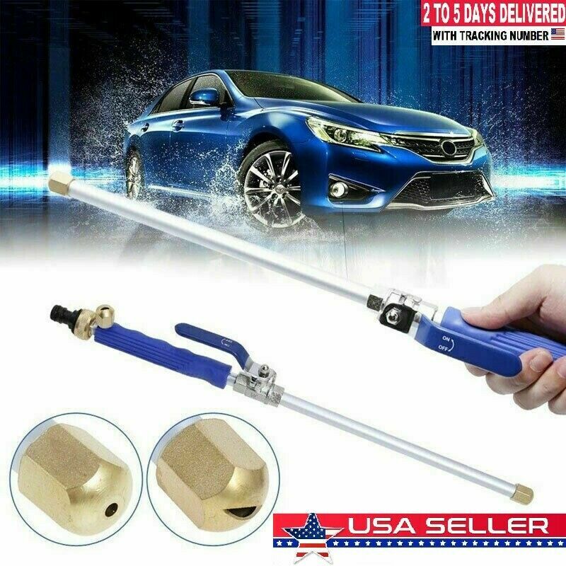 2-In-1 Hydro Jet High Pressure Power Washer Spray Nozzle Gun Water Hose Wand US