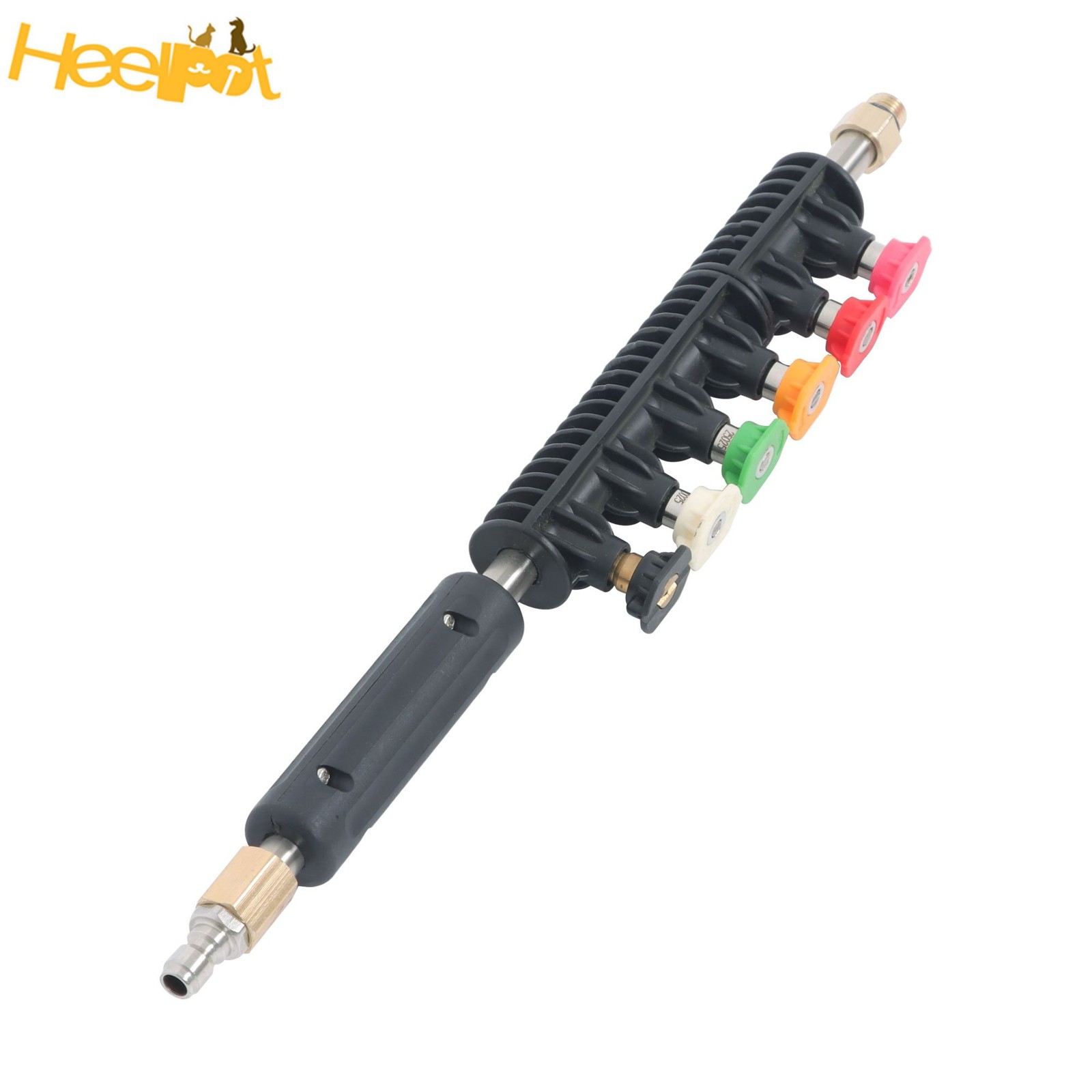 9 Pack 4000 Psi High Pressure Water Gun Extension Rod Set 1/4 Inch Quick Connect