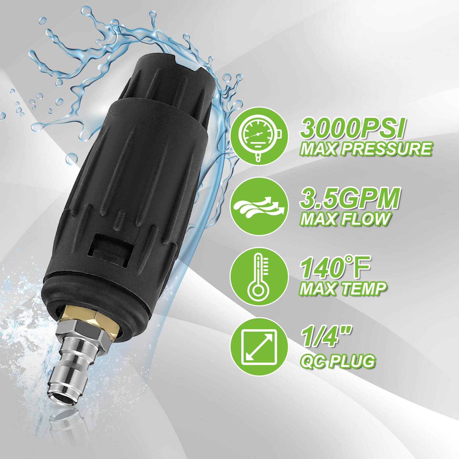 Pressure Washer Tips Adjustable Pressure Washer Nozzle with 5 Spray Nozzle Ti…