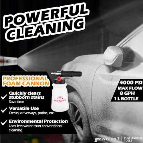 Foam Cannon for Pressure Washer, Car Wash Snow Foam Cannon Lance Pressure