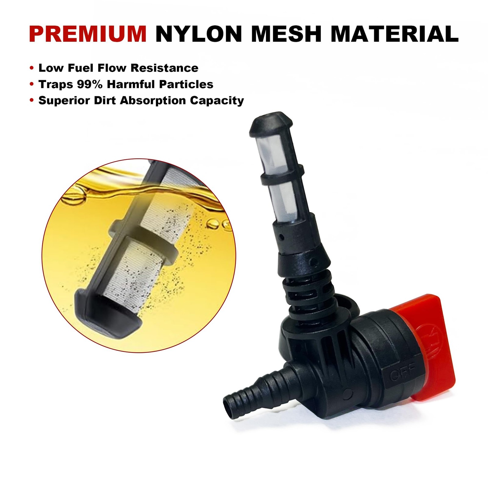 2 Pack 90 Degree Fuel Gas Shut Off Valve with Grommet Clamp for 192980GS 2089…