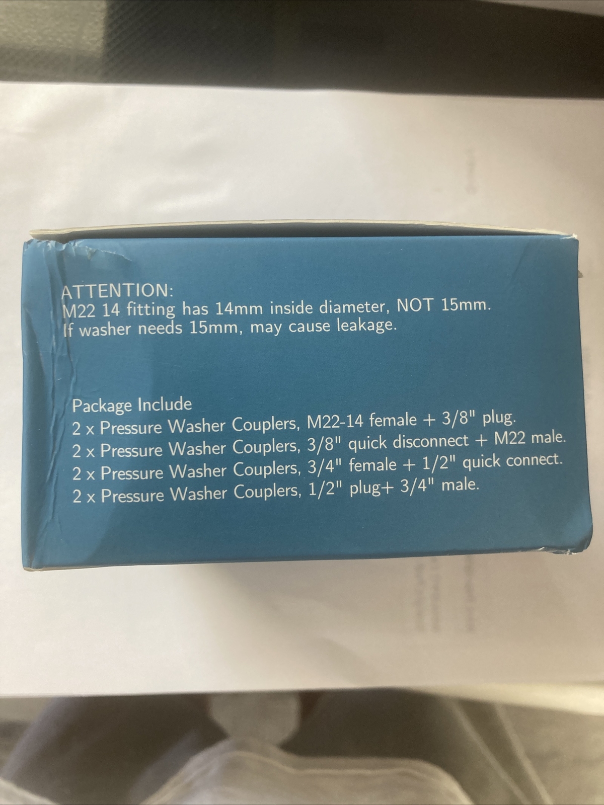 8-Pack Ultimate Pressure Washer Adapter Set Quick Disconnect Kit M22 Swivel