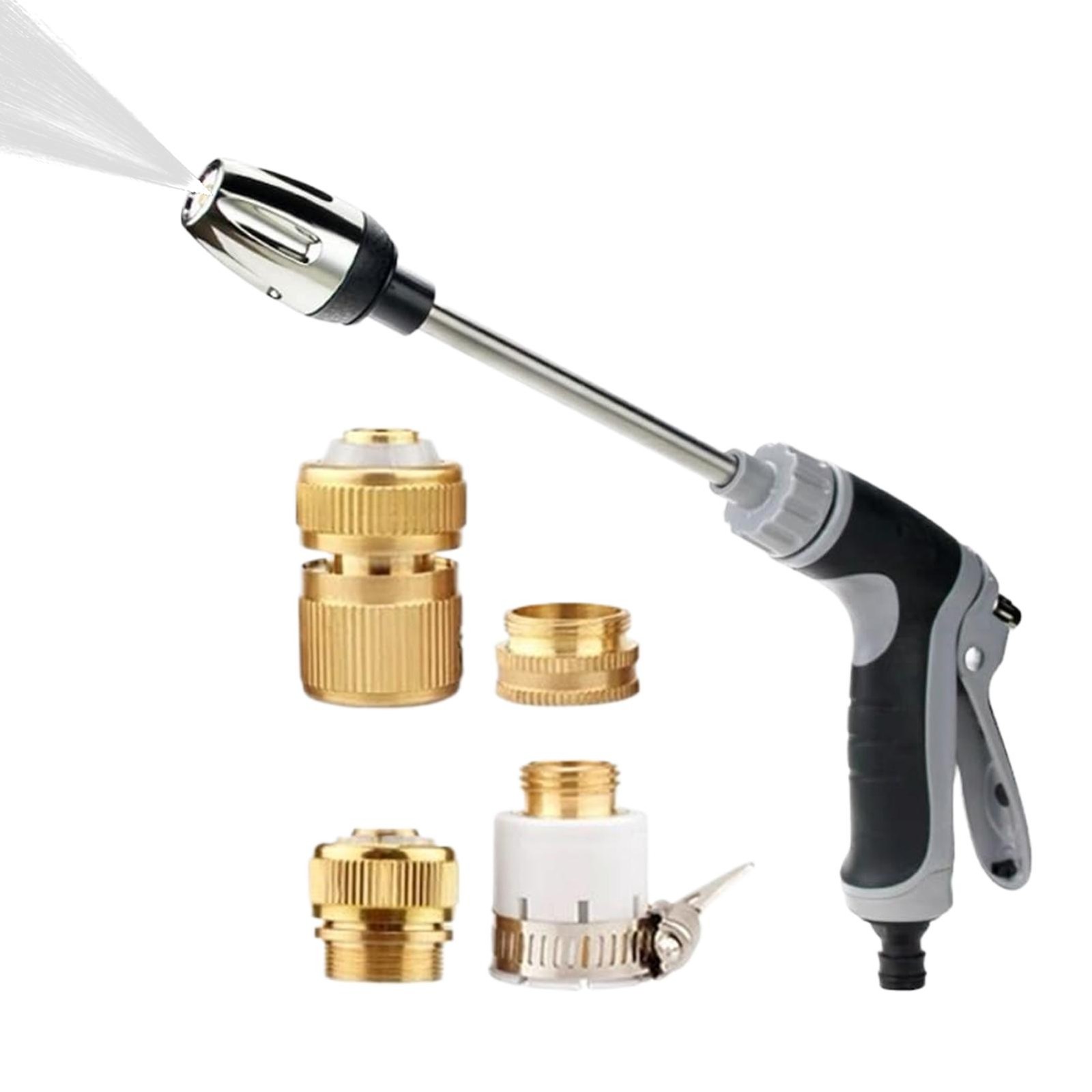 Pressure Washer 360 Degree Rotating Watering Nozzle Sprayer 3 Modes