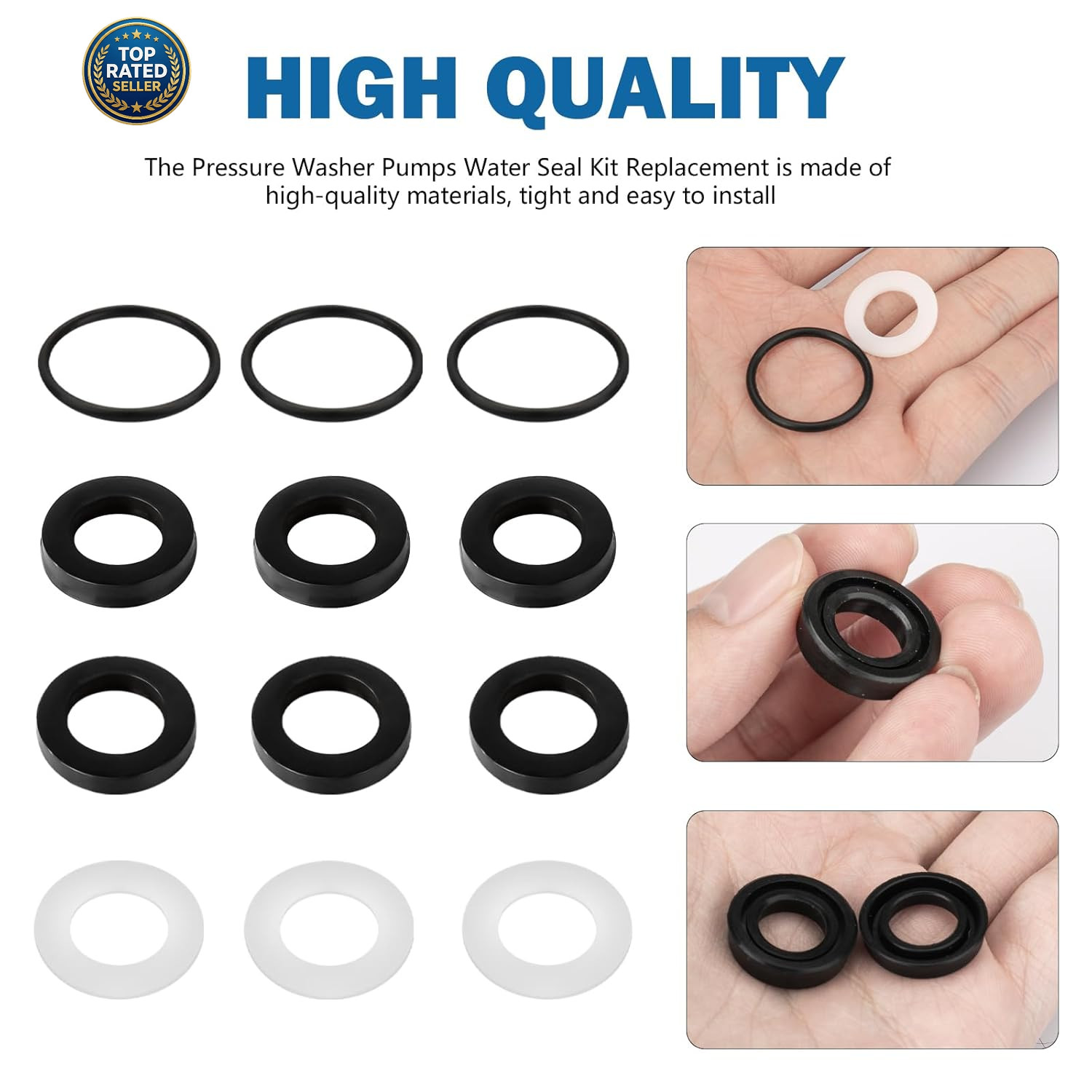 7106627 Pressure Washer Pumps Water Seal Kit Replacement for Simpson Cleaning
