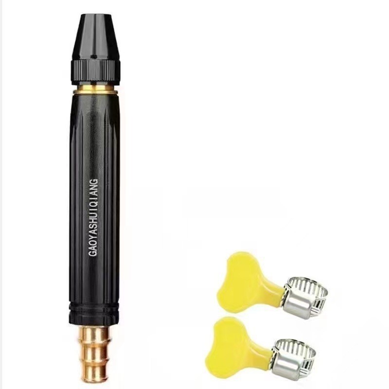 Metal High Pressure Water Spray Gun Nozzle Garden Hose Pipe Lawn Car Wash Tool