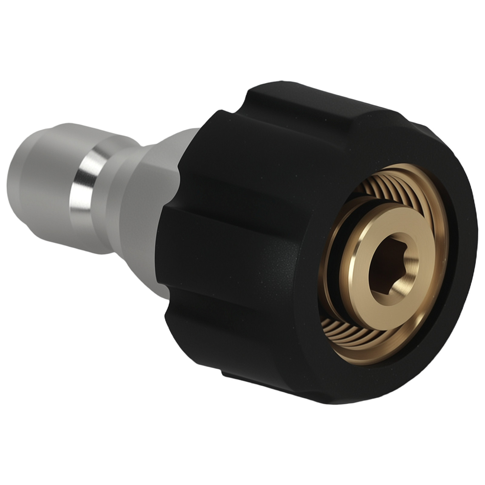 High Pressure Washer Brass Adapter M22-15mm to 3/8 Inch Quick Connect 2 Pack