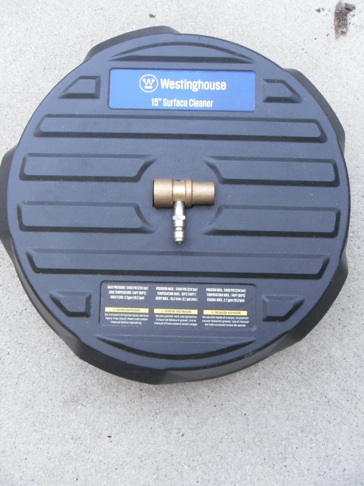 Westinghouse Pressure Washer Surface Cleaner 15in 3400 PSI 1/4in Quick Connect