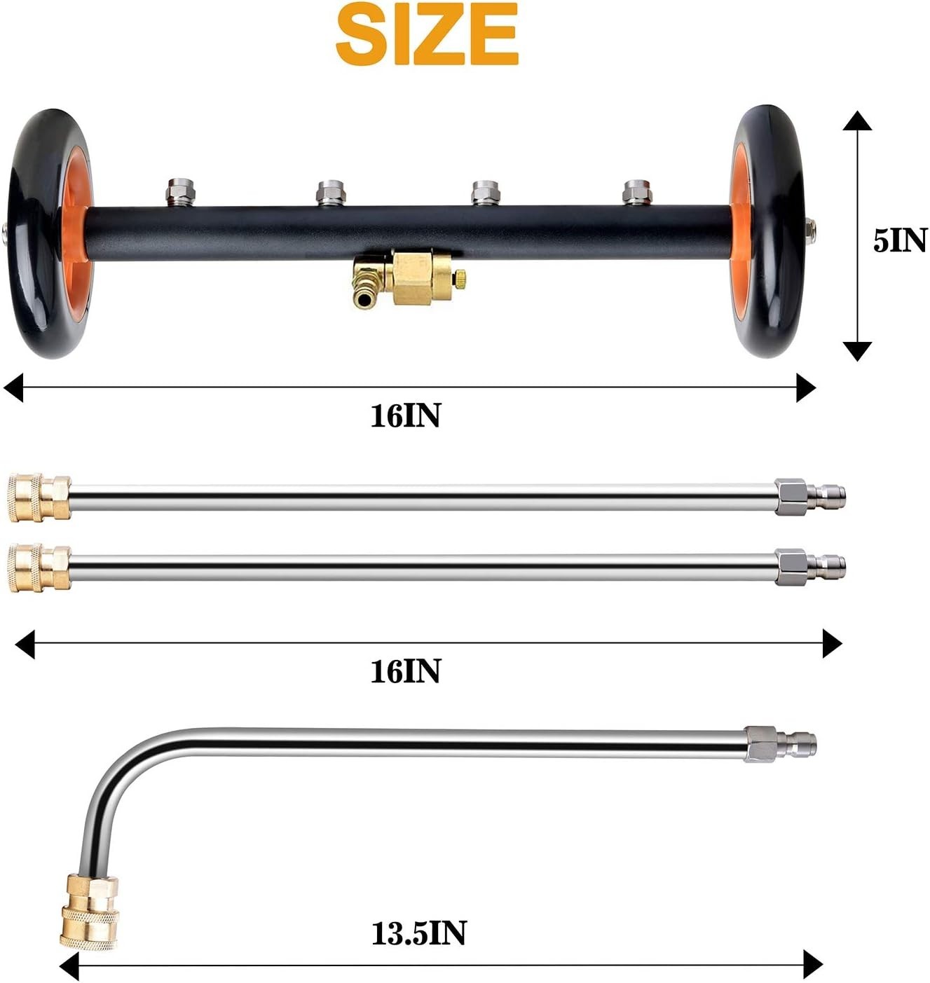 Cleaning Made Simple: 2-in-1 High-Pressure Undercarriage Washer with Accessories