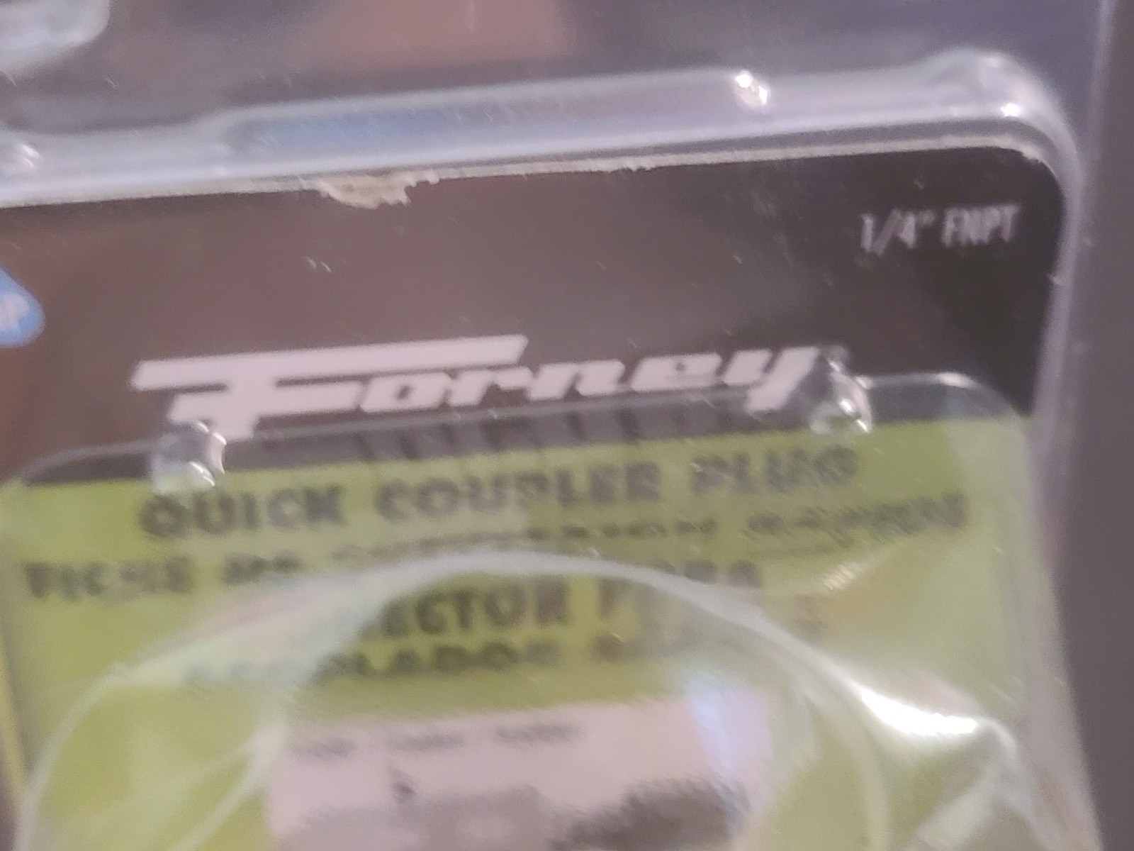 Forney 75135 Pressure Washer Quick Coupler Female NPT Plug 1/4 in.