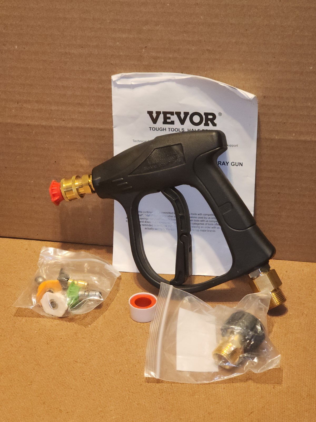 VEVOR Pressure Washer Trigger Spray Gun Model TSG3000 + PC10 Adapter 5000 PSI
