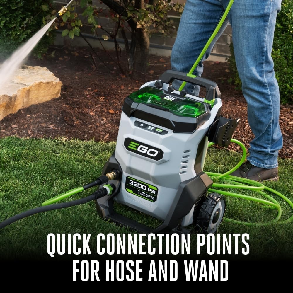 Electric Pressure Washer 3200 PSI Gray EGO Power+ HPW3200 Battery Charger