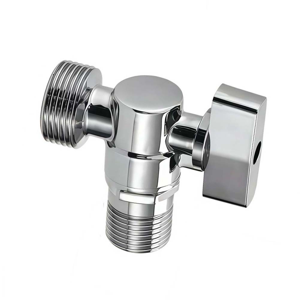 Zinc Alloy Corner Valve Faucet Polished Chrome Finish Easy to Maintain