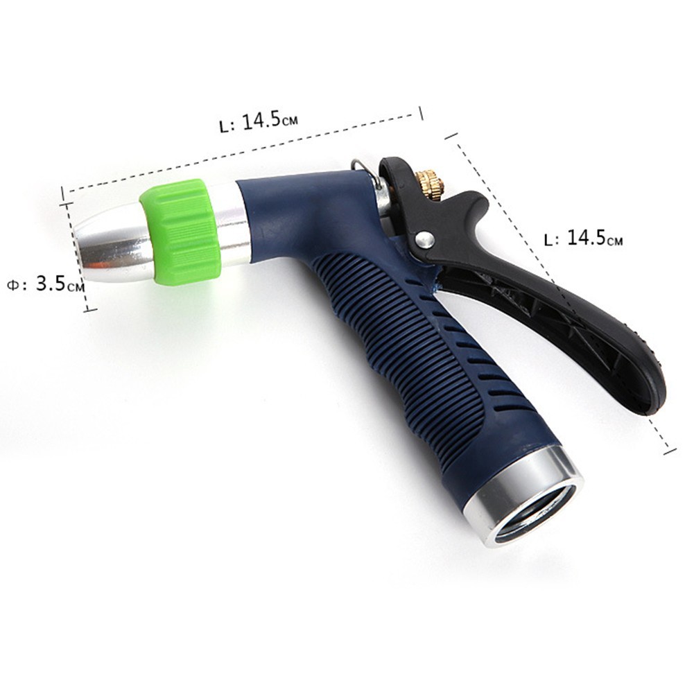 Ergonomic Adjustable Hose Nozzle with Multiple Water Patterns for Outdoor Use