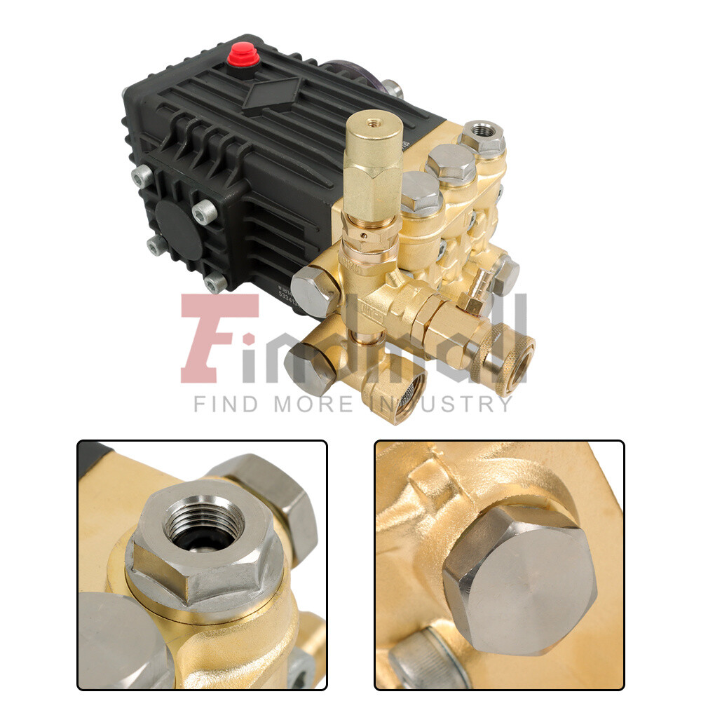Pressure Power Washer Pump 24mm Solid Shaft 3600 PSI 4.9GPM Belt Drive