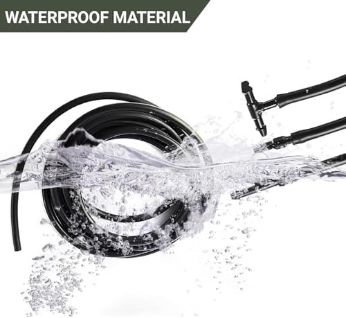 Windshield Washer Hose Kit, 5M Washer Fluid Hose with 12 Pcs Connectors, 2 Fan N