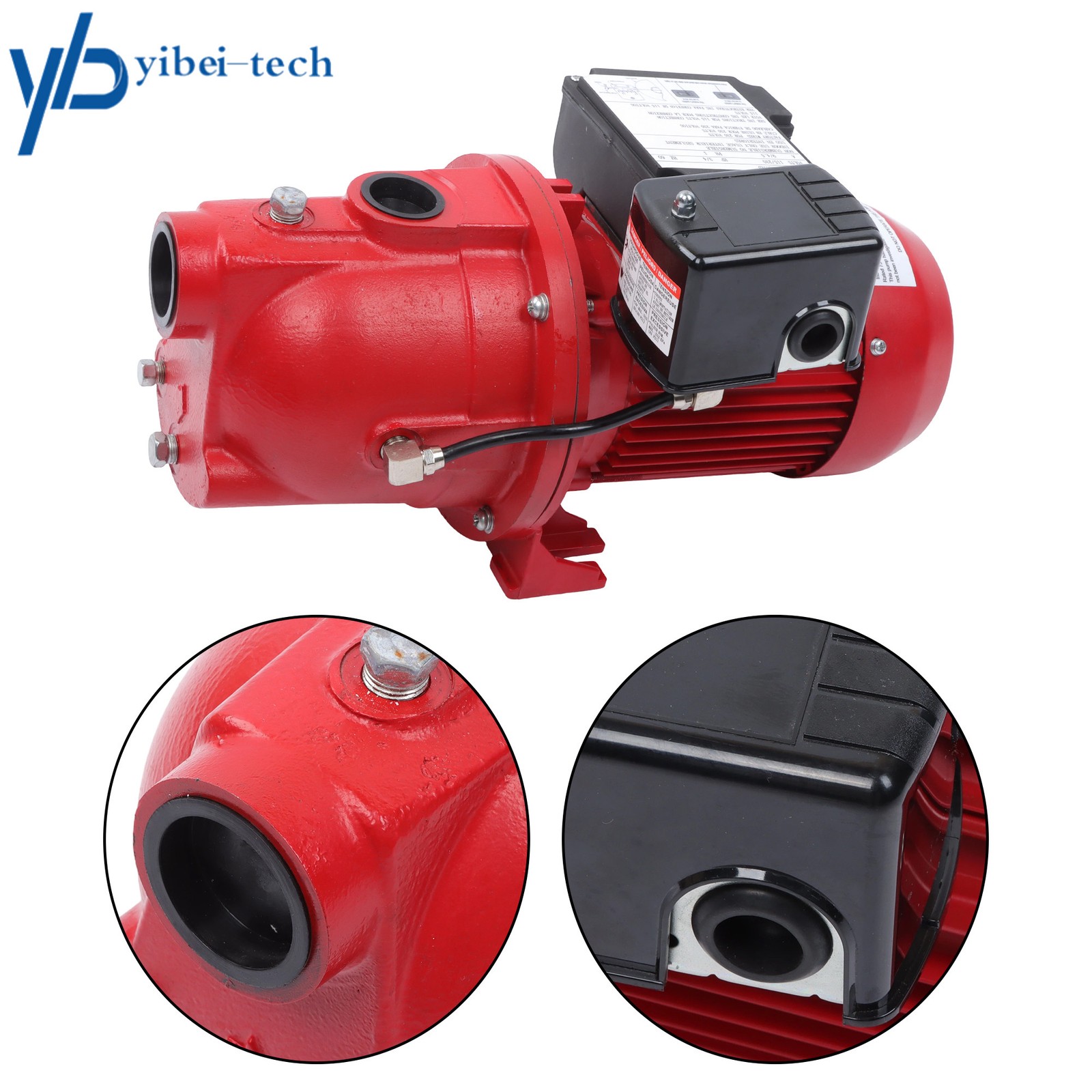 Red 97080701 3/4 HP, 13 GPM Dual Voltage (115/230 Volts) Shallow Well Jet Pump