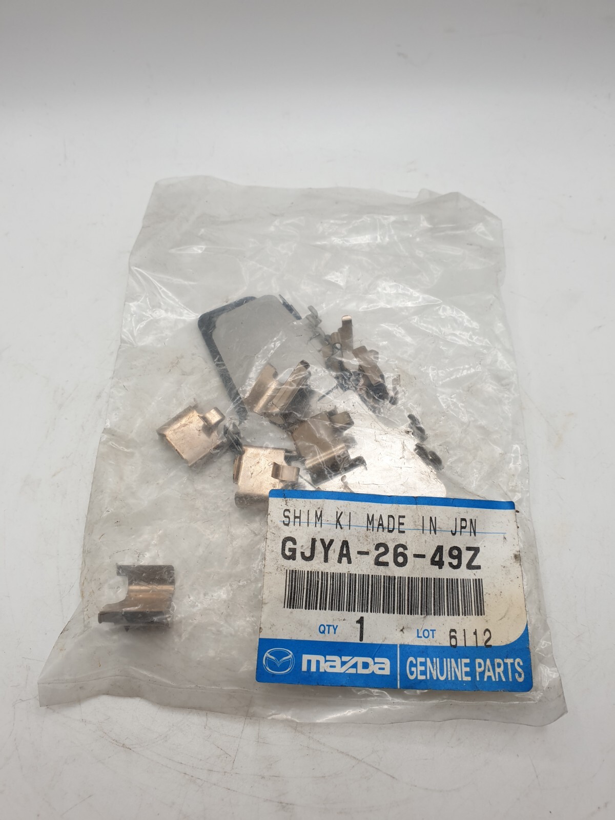 Mazda 323 1998-2003 Genuine Rear Brake Pad Shim Kit GJYA2649Z New OEM Part