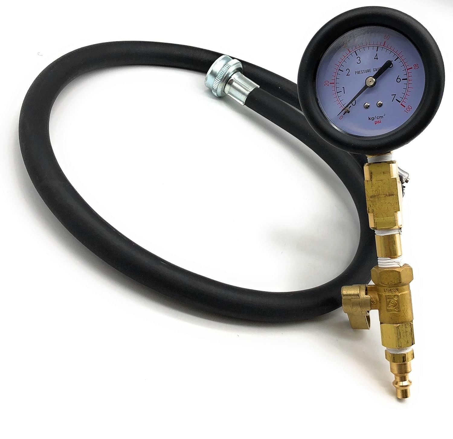 NEW In-Line Water Pressure Test Gauge Kit for Plumbing & Home Water Systems