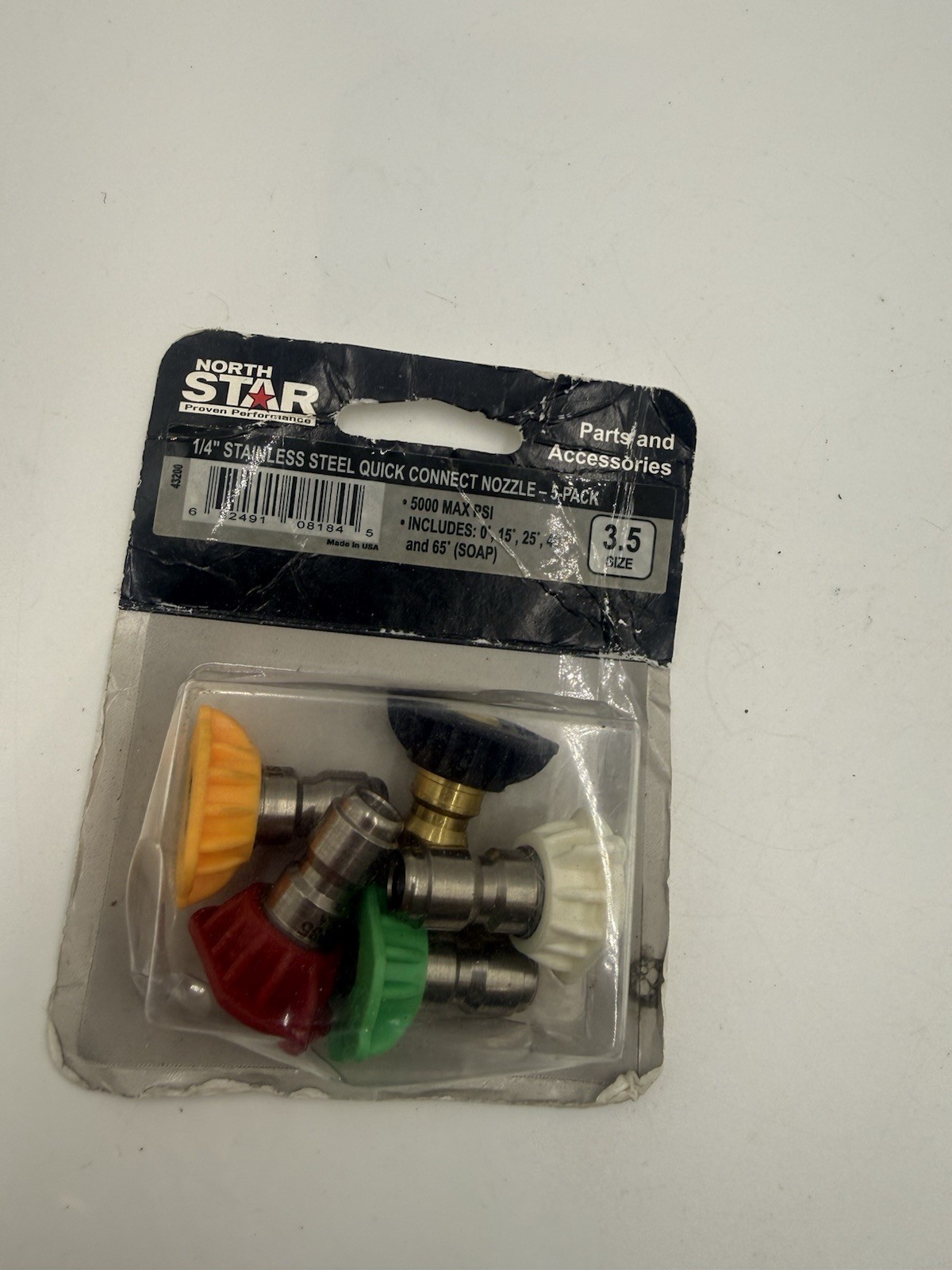 NorthStar 5-Pack Pressure Washer Quick Couple Nozzle Set- 3.5 Size