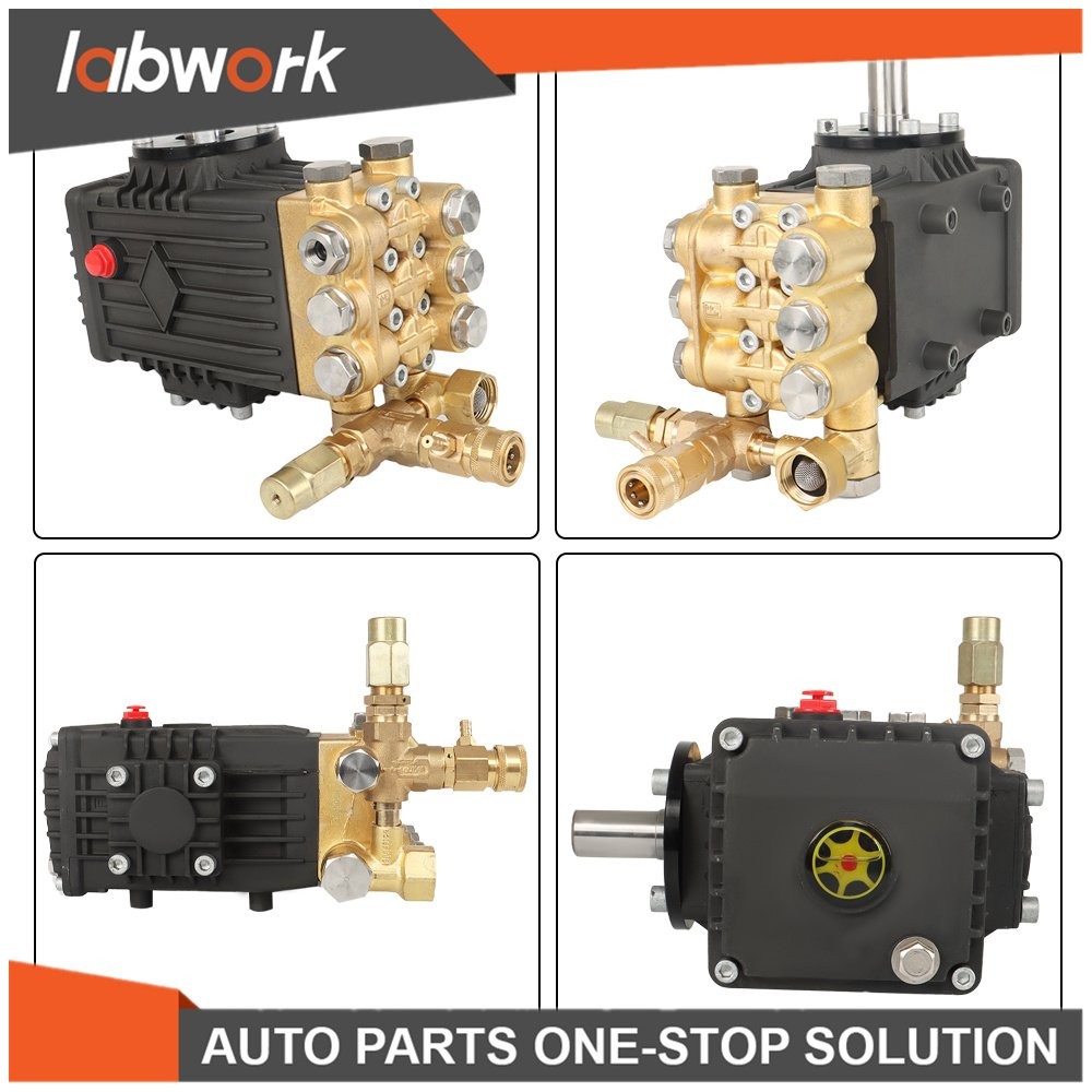 Labwork 3600 PSI 4.9GPM Pressure Power Washer Pump 24mm Solid Shaft Belt Drive