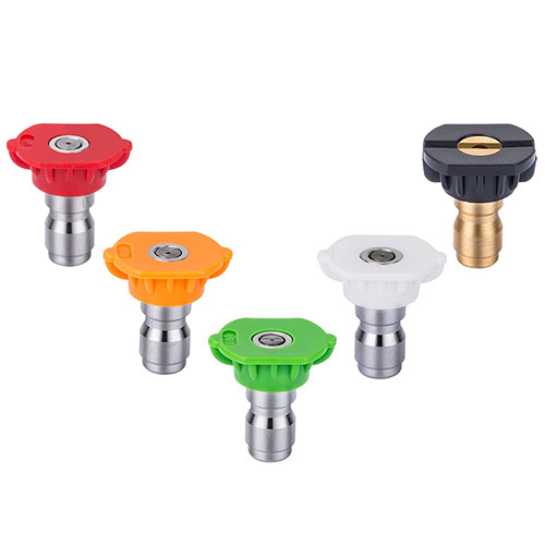 BE 5 Piece Pressure Washer Spray Nozzle Set 3.5 Orifice Size w/Soap Nozzle