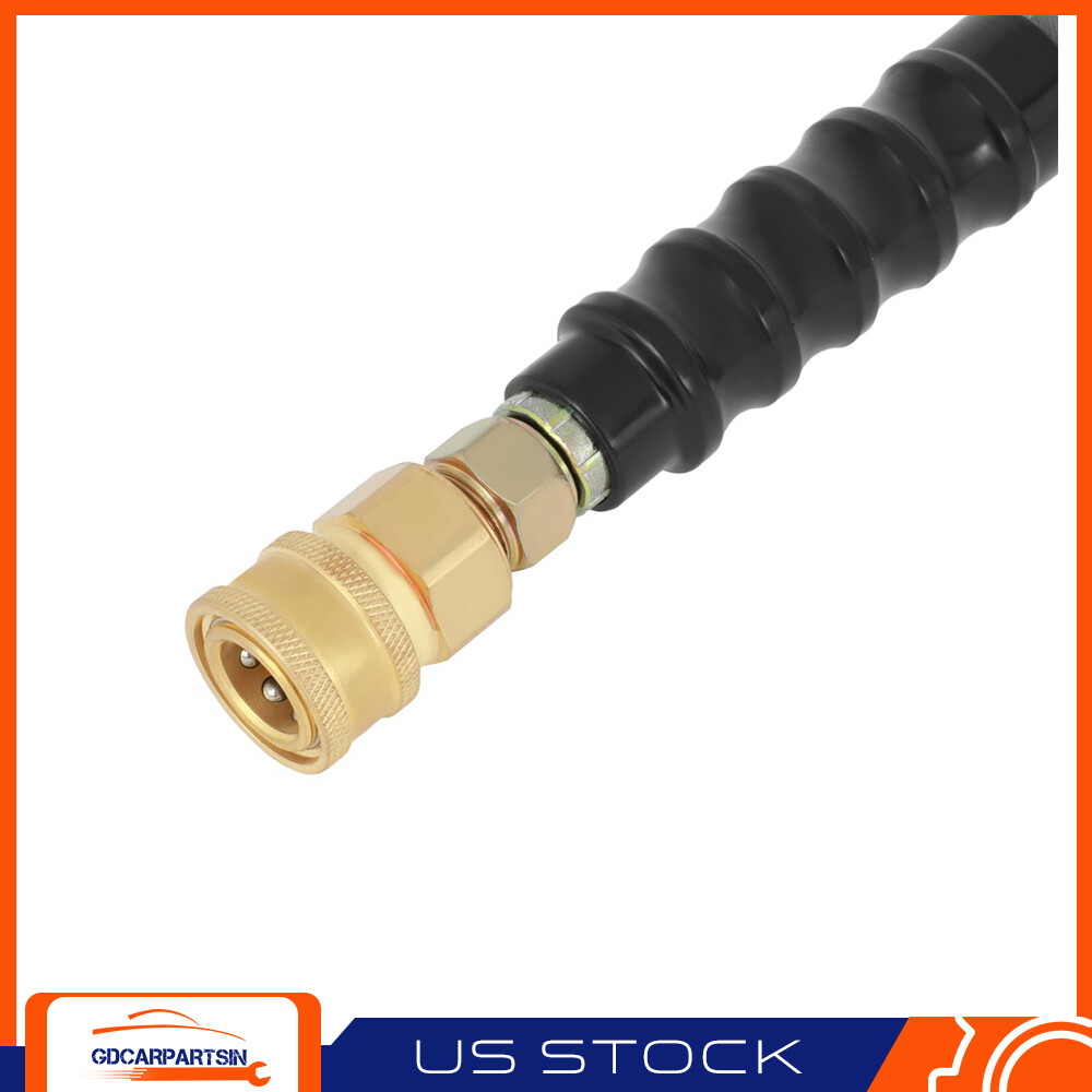 4000PSI Pressure Washer 3/8″ 100ft Hose Non-Marking Gray With Couplers Brand New