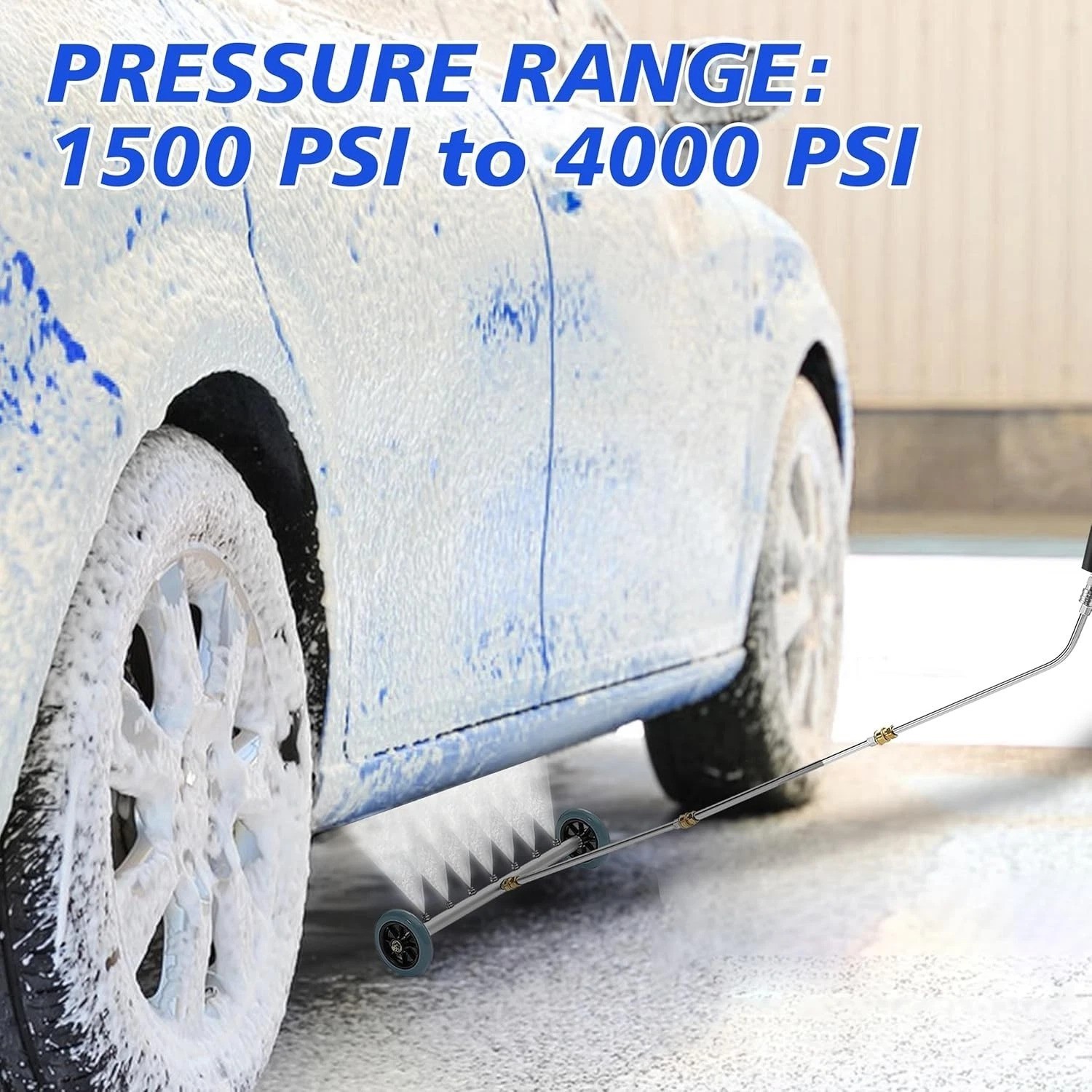 Professional 24-Inch Undercarriage Cleaner with Extension Wands – 4000 PSI Ready