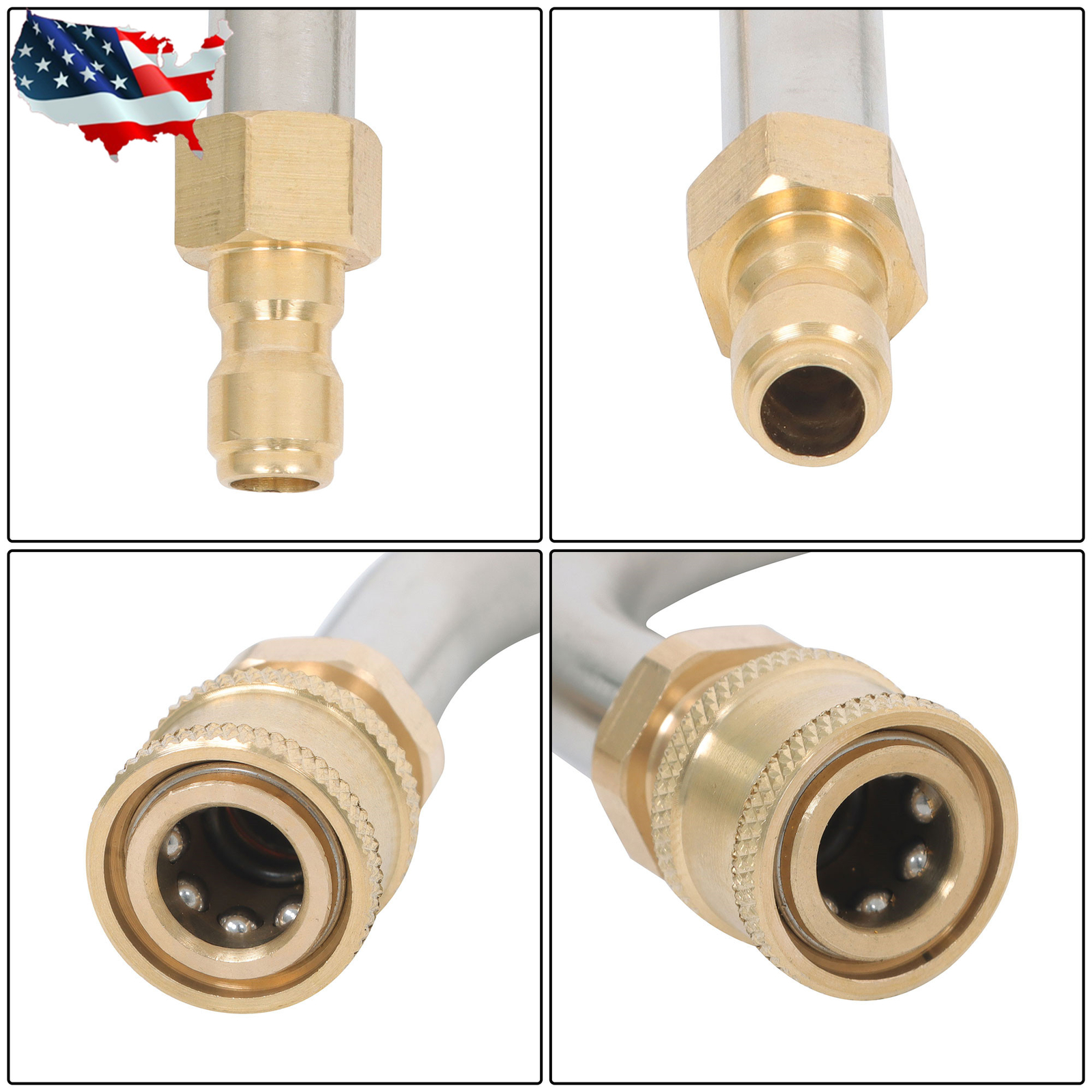 Pressure Washer Extension Wand Upgraded Power Washer Lance with Nozzle Tips 97in