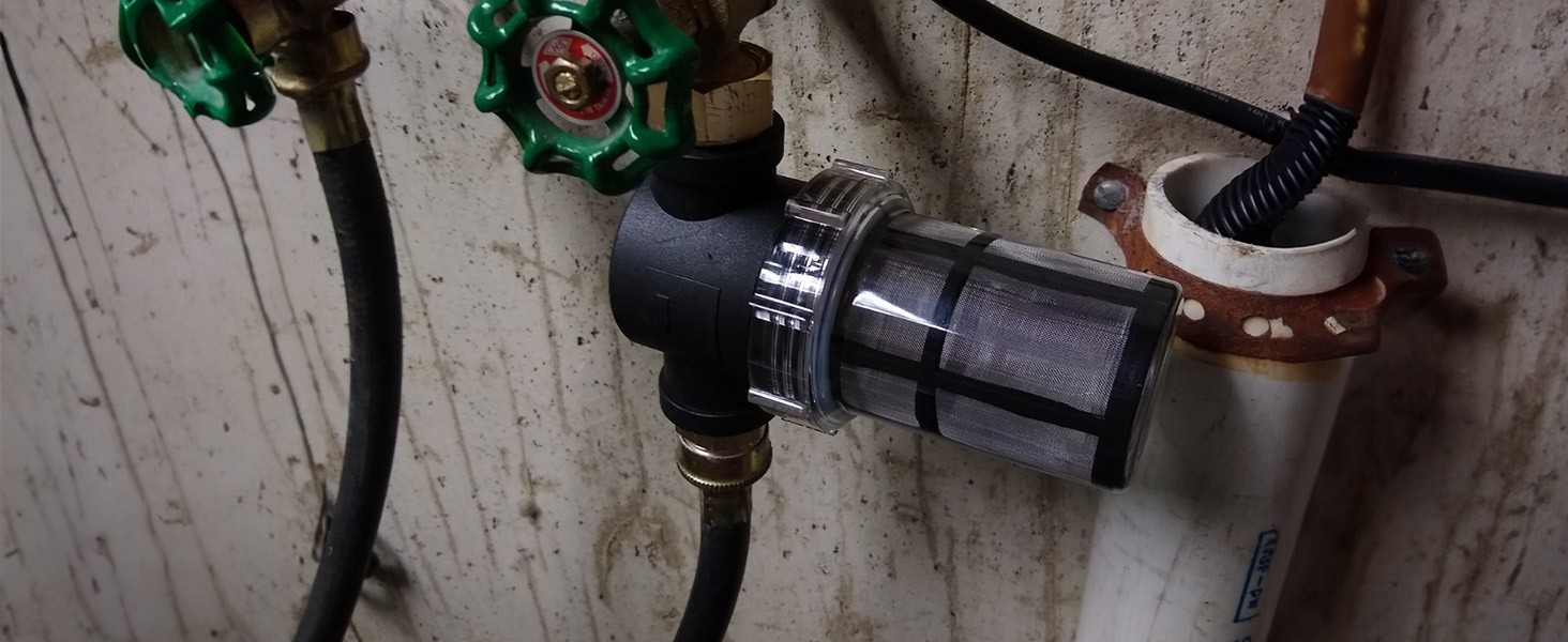 in-line Garden Hose Water Filter for Well Water, Line Hose Water Sediment Filter