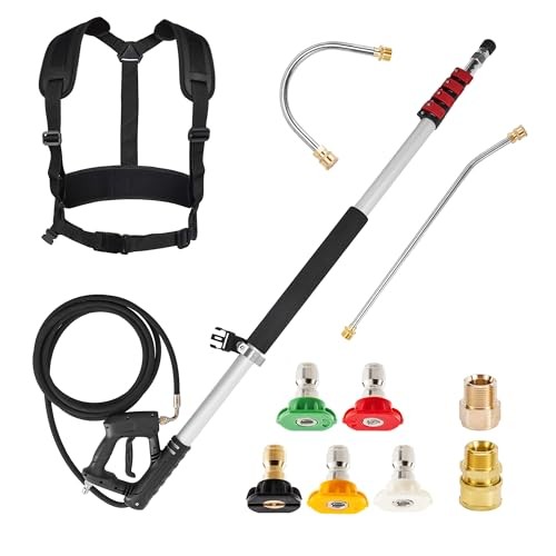 Telescoping Pressure Washer Wand, 20 Feet Aluminum High Power Washer 20 FT