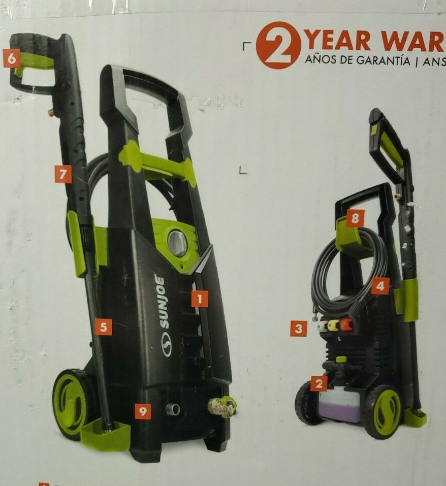 NEW Electric Pressure Washer Sun Joe SPX2688-MAX 13-Amp 2050 PSI MAX 1.8 GPM