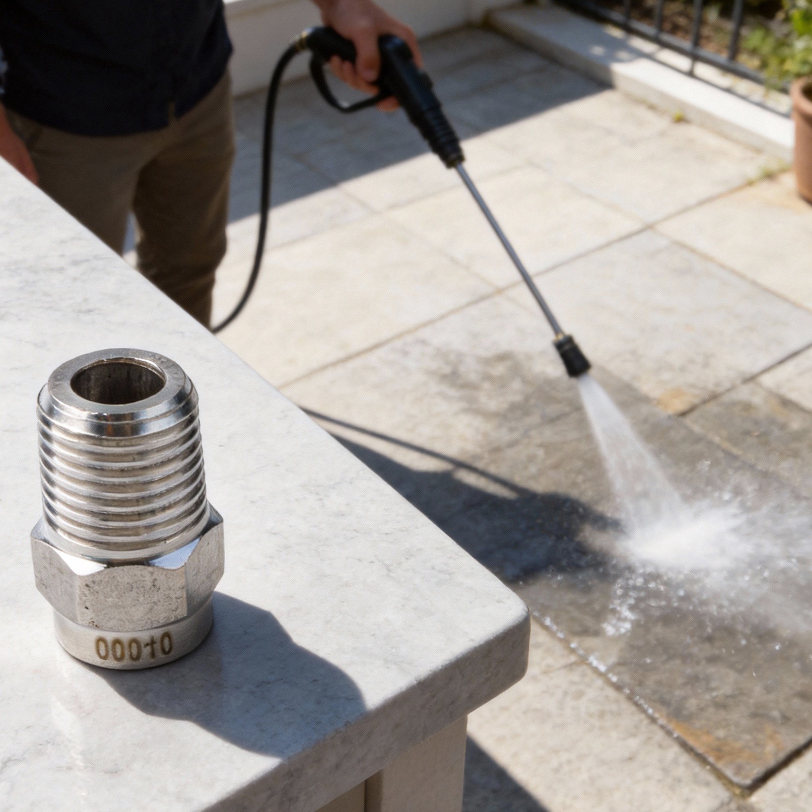 Pressure Washer Jet wash Spray NOZZLE 1/4 meg 0° 15° 25° 40° Sizes 04 1.2mm