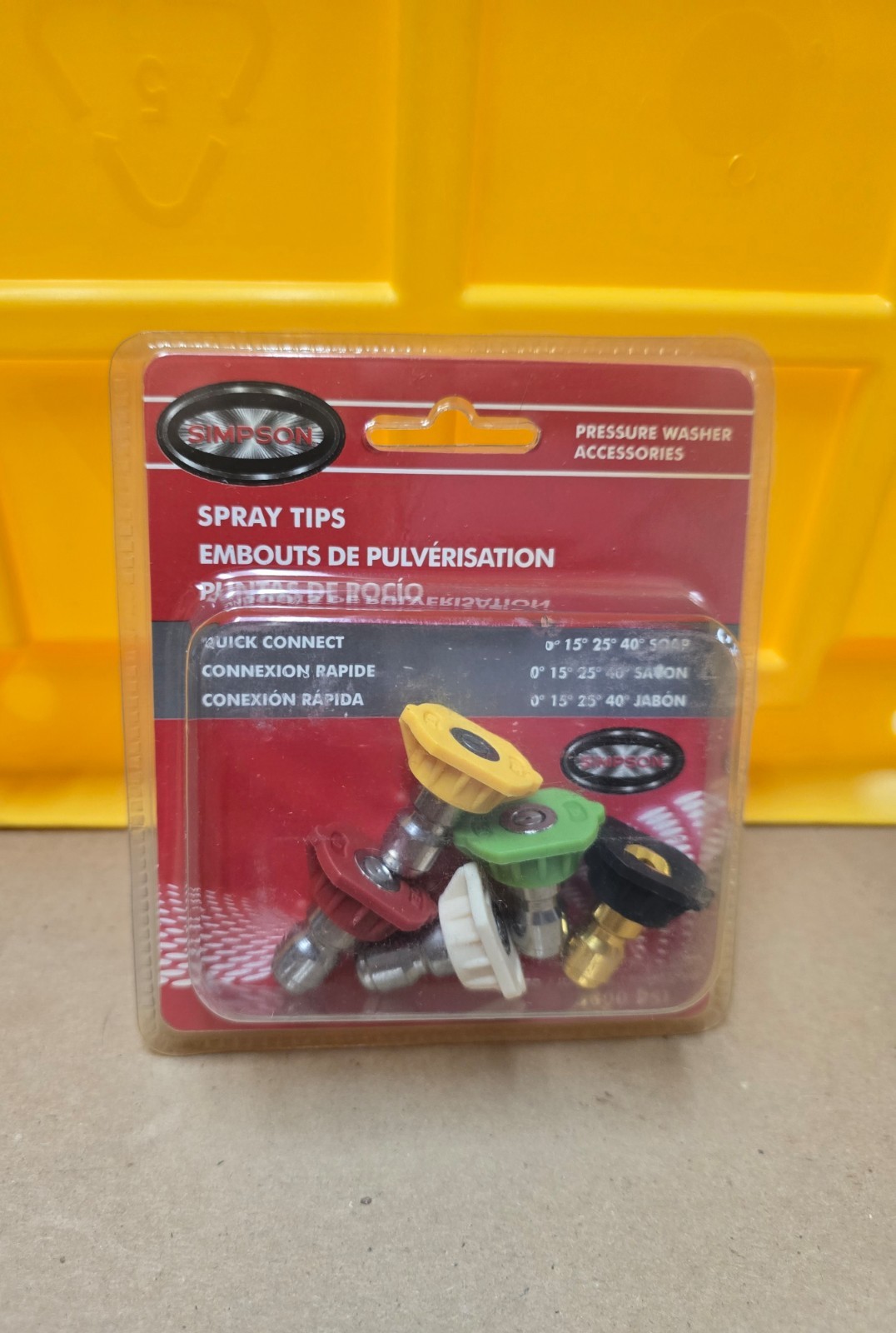5 Simpson 80145 Spray Pressure Washer Tips Tip 3600 PSI