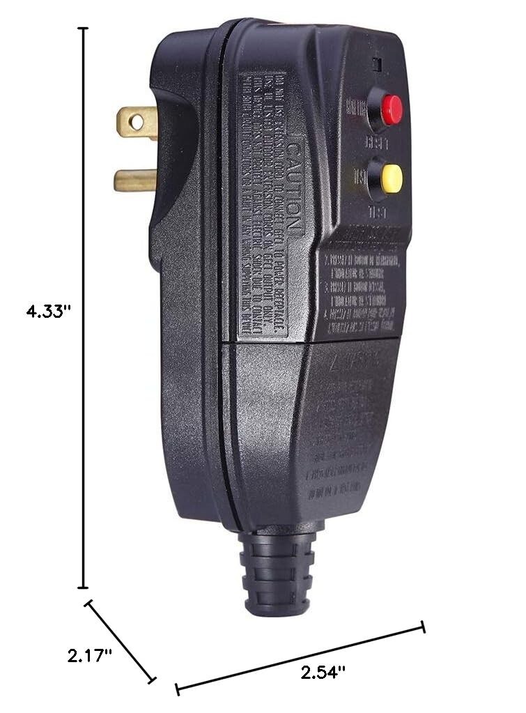 15 Amp Waterproof GFCI Plug for Pressure Washers & Pool Pumps – Listed Safety