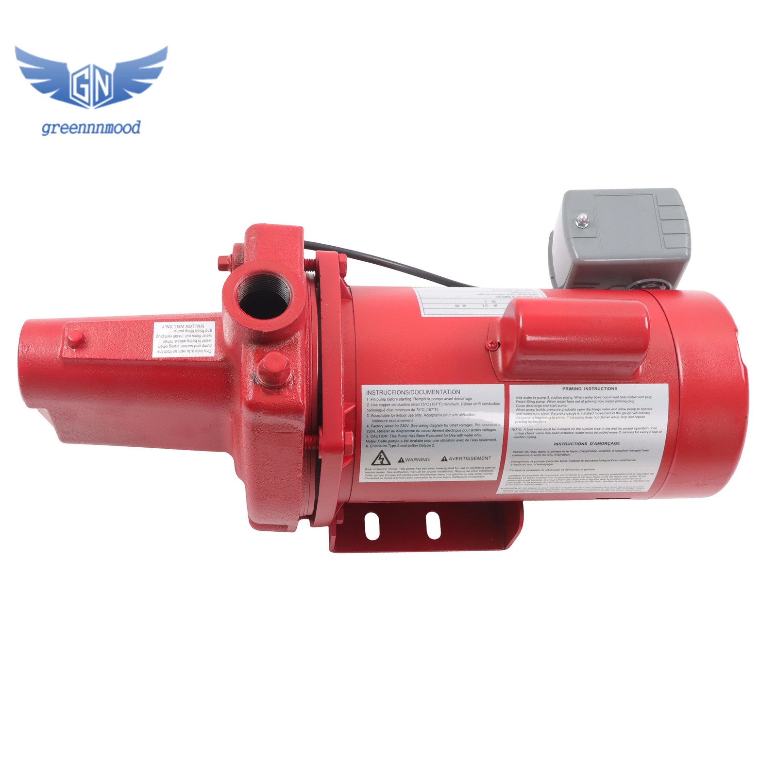 Premium Cast Iron RJS-75-PREM 3/4 HP 16 GPM Shallow Well Jet Pump 115/230 Volt