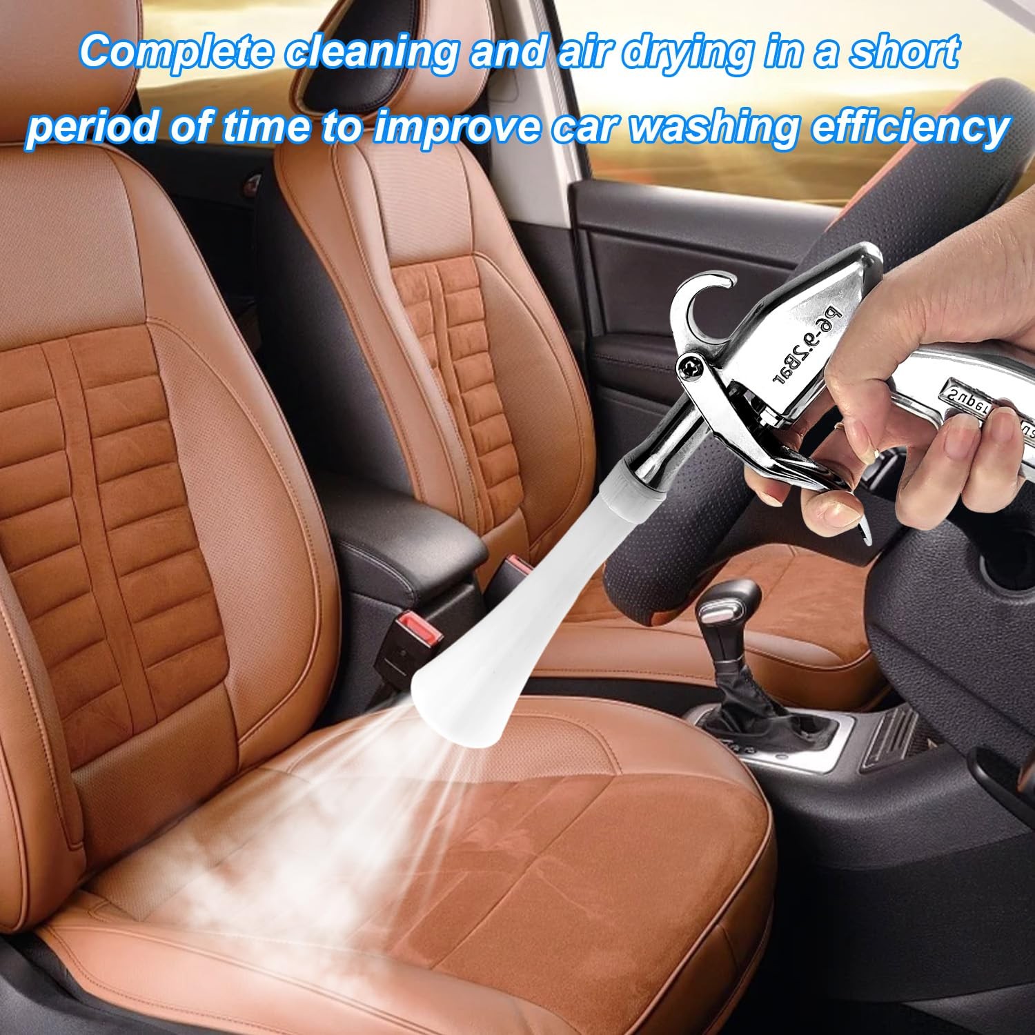 QZQUFJ Air Compressor for Car Detailing Tool, High Pressure Air…