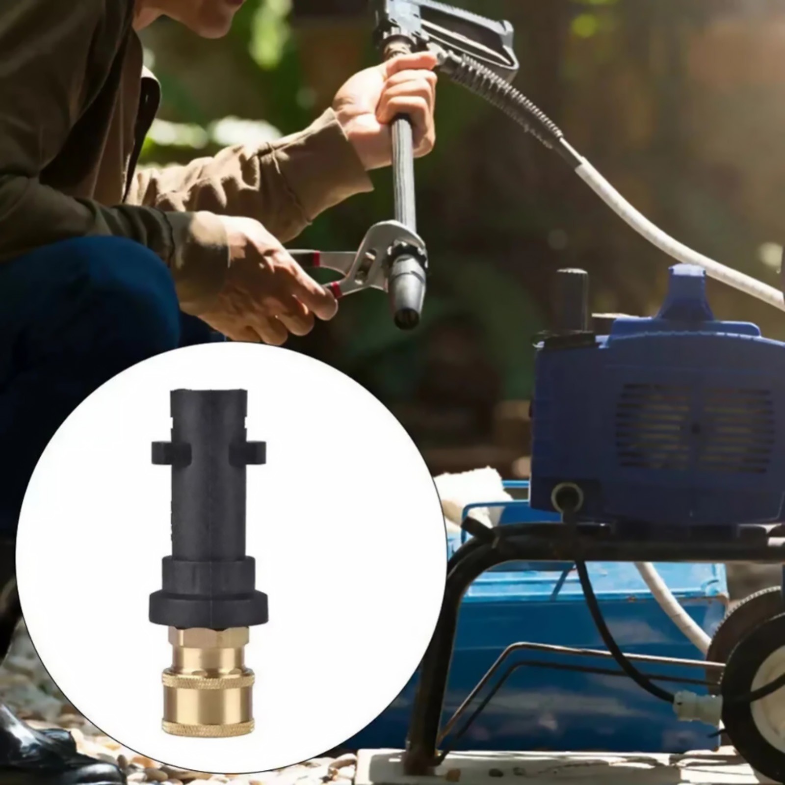 1/4″ Quick Connect Adapter For Karcher K2 K3 K4 K5 K7 Series Pressure Washer Gun