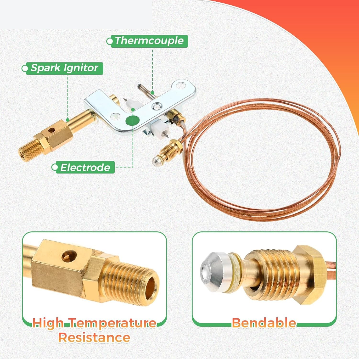For Vent Free Natural Gas Wall Heater Natural Gas Pilot ODS Assembly 120630-01