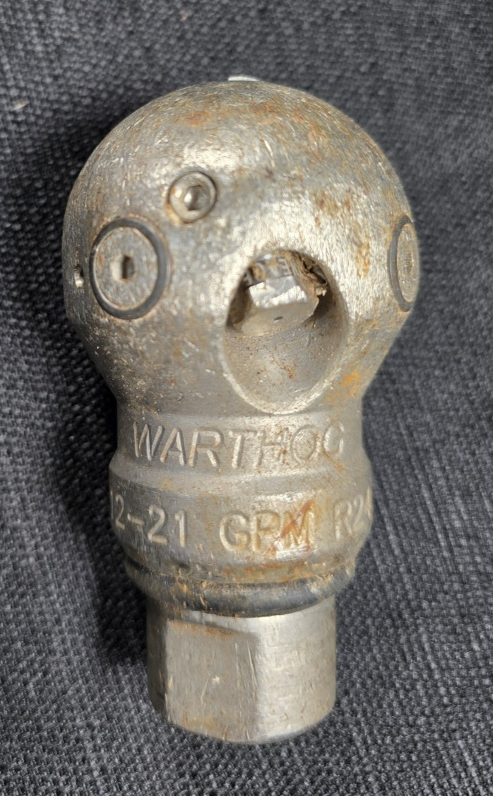 Warthog WT Classic R24 Rotary Sewer Jetter Nozzle 21 GPM 5000 PSI Genuine